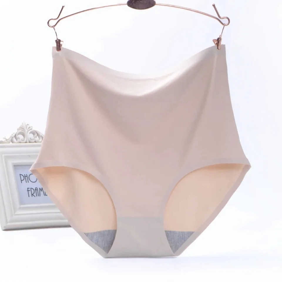 Seamless Panties Plus Size High Waist Soft Stretch Breathable Underwear Fit