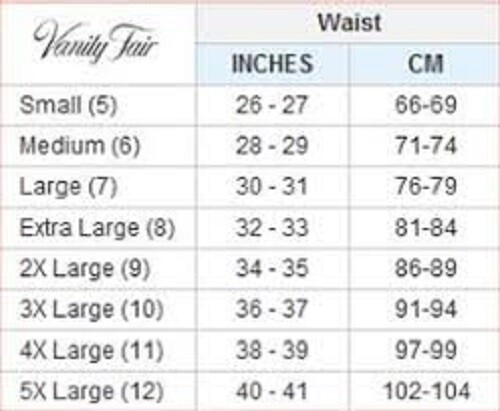 3-4 Vanity Fair COLORS Nylon Briefs 15813 & 13801 & 13001 Lace 6 7, 8,9,10 Lace