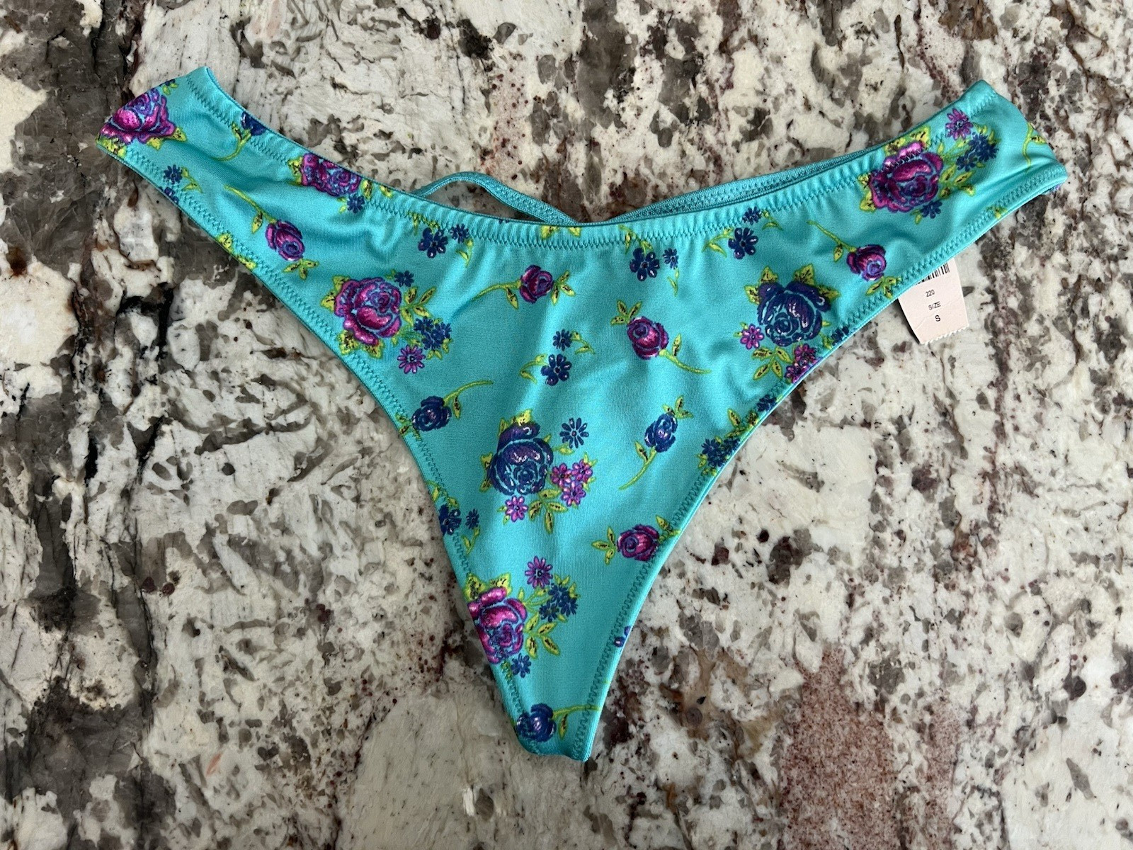 True Vintage Victoria’s Secret Sexy Little Things Triple Strap V-String Thong S
