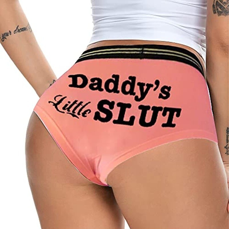 Daddy’s Little Slut Women Briefs Thong Panties Underwear Knickers Lingerie S-5XL