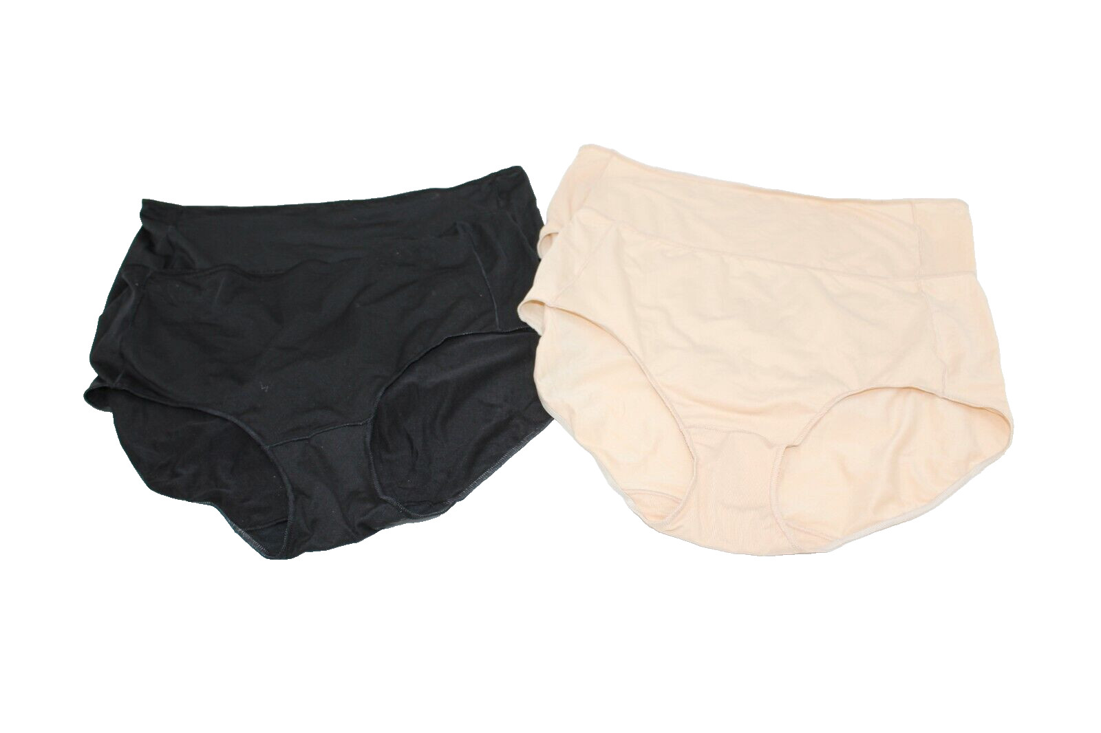 Gildan Underwear Lot of 2 Pairs High-Cut (Size 7) Black Nude NEW Multicolor