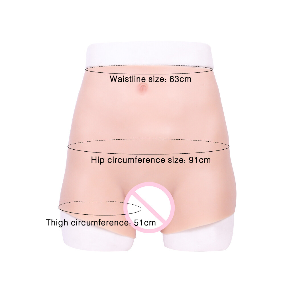 Dokier Silicone Crossdresser Panty Fake Vagina Panties Thicken Hip Shaping Pants