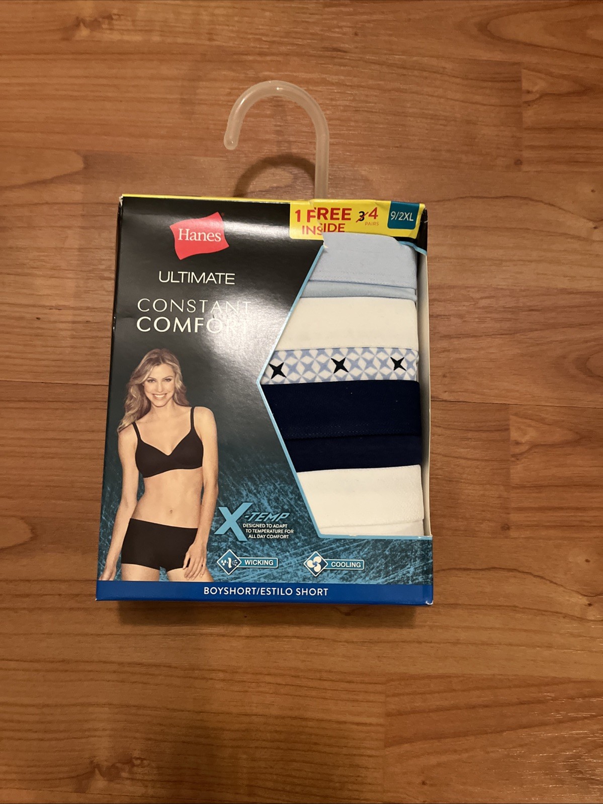 Hanes Ultimate Comfort X-Temp Women’s Boyshort Panties Women’s Size 9/2XL
