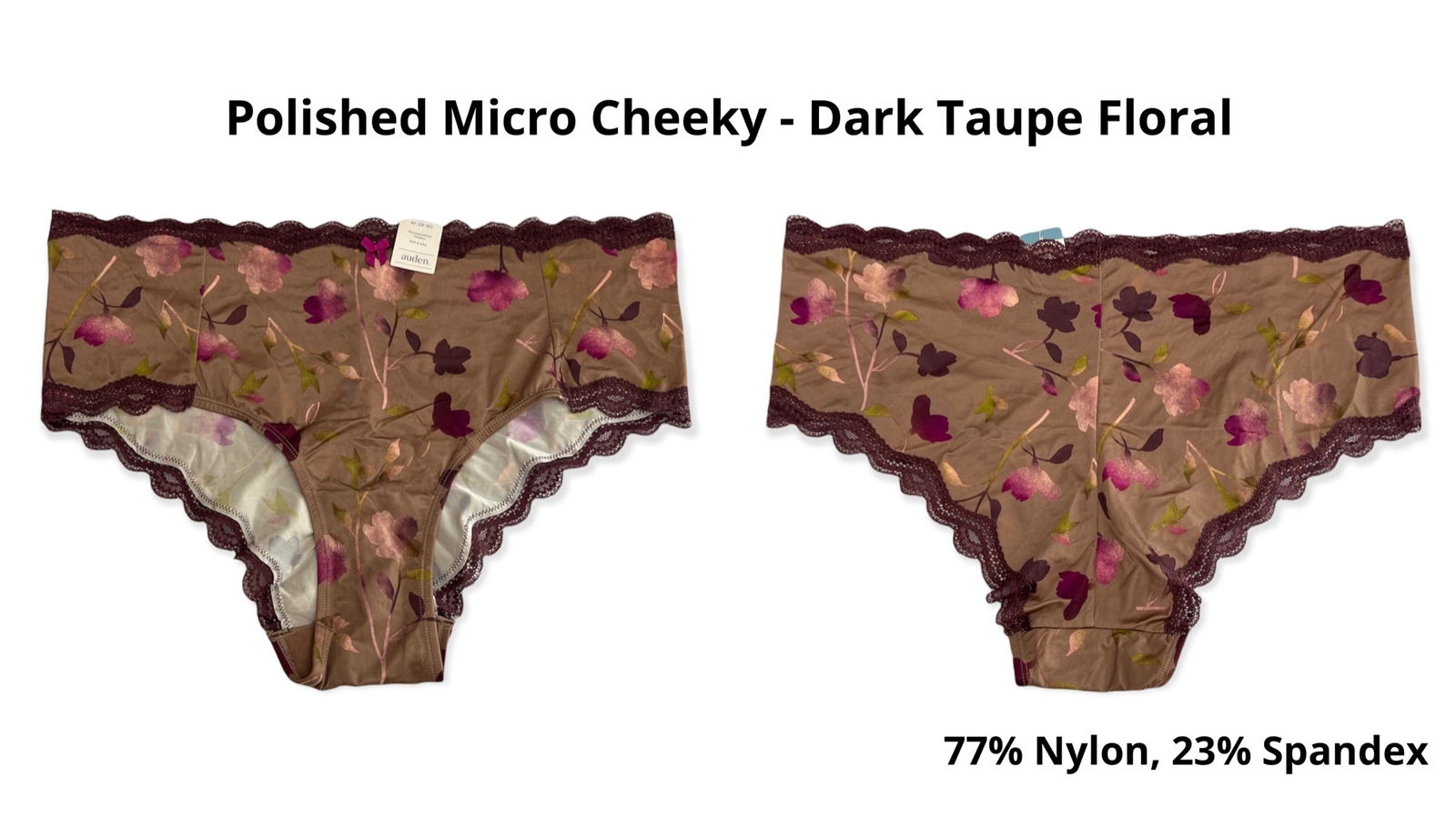Women’s Plus 2pk Assorted Styles & Colors Underwear – Auden – 4X – S741