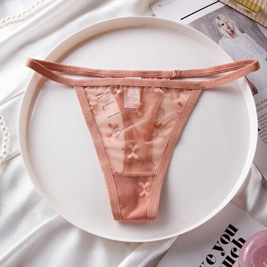 4 Pcs Lot Ladies Womens Sexy Panties Thongs G string See Through Underwear Brief