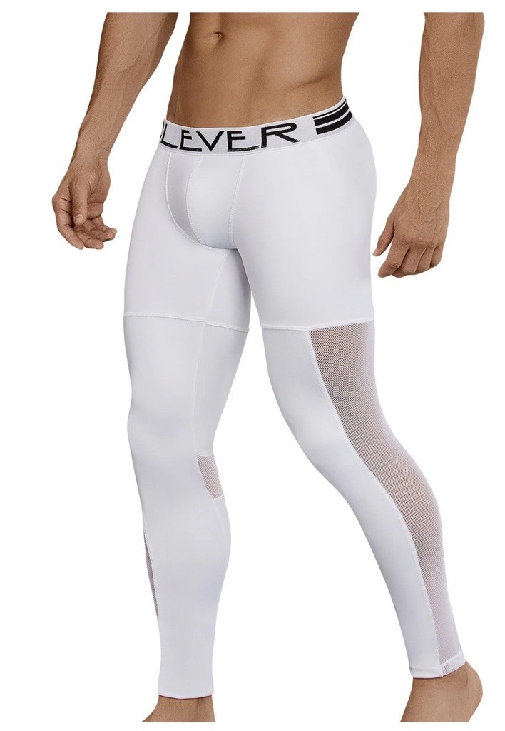 Clever Moda Full Length Long Underwear Size Small White