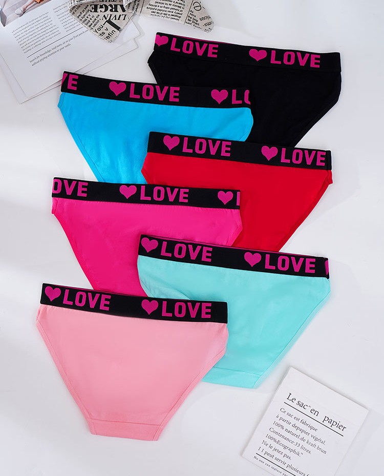 12 Pack Ladies Medium Waist Cotton Panties Soft Sports Daily Women Underwear