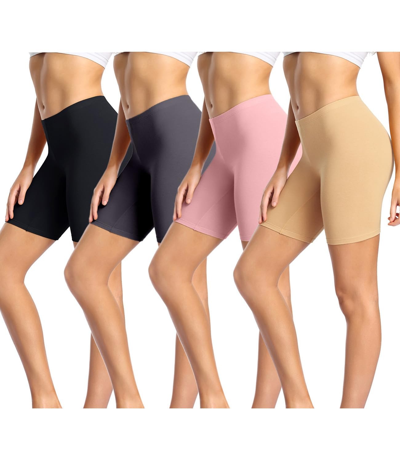 Women’s Cotton Boy Shorts Underwear Long Leggings Under Shorts Anti Chafe Blo…