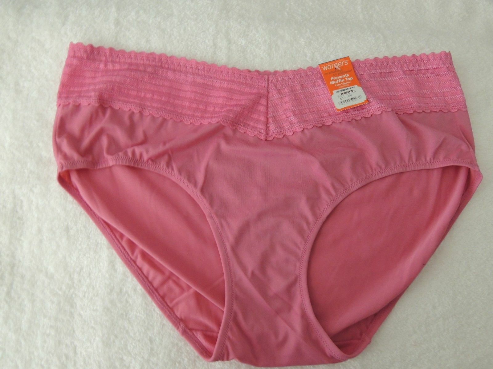 Warners No Pinching, No Problem Lace Trim Hipsters 5609 (solid colors)