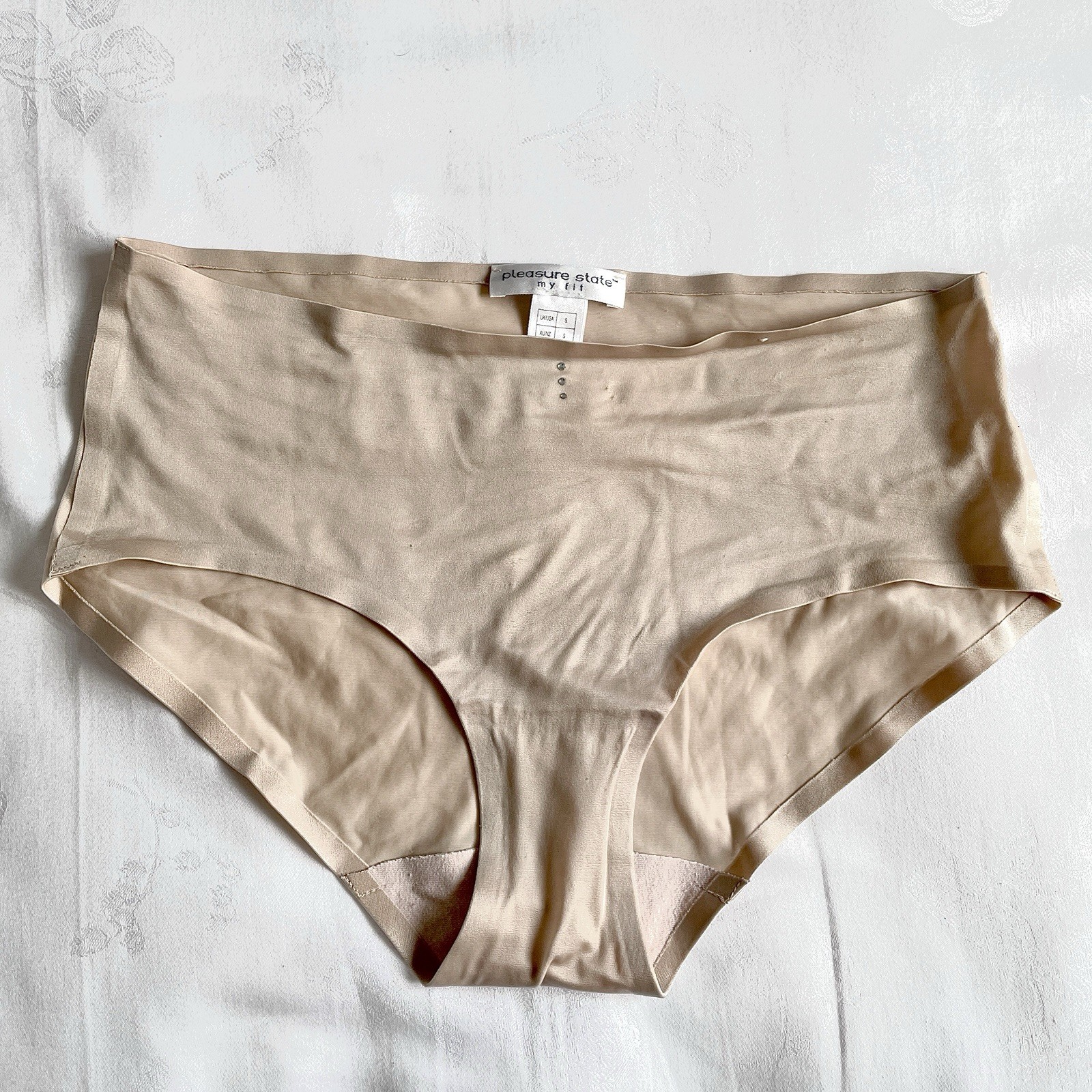 Pleasure State My Fit Small Panties 1x Pair New No Tags Beige Polyamide Elastane