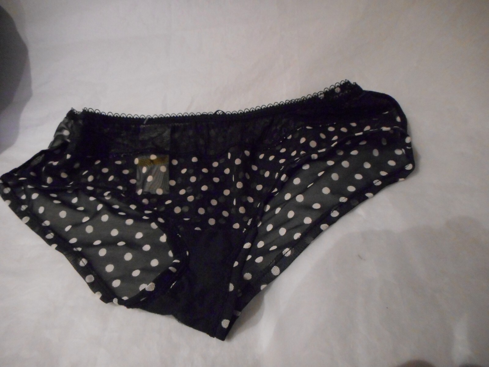 Felina’s Black Pol KA Dot Hipsters Panty Medium & Extra Large