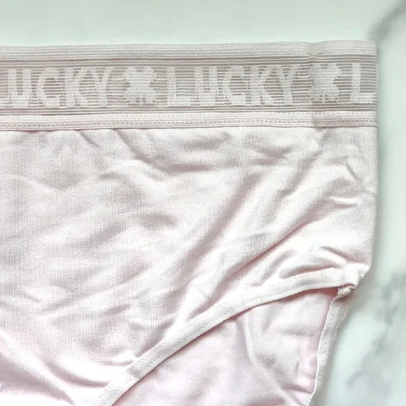 Lucky Brand Lucky Lace Hi-Cut Brief Panty Pastel Pink Size L