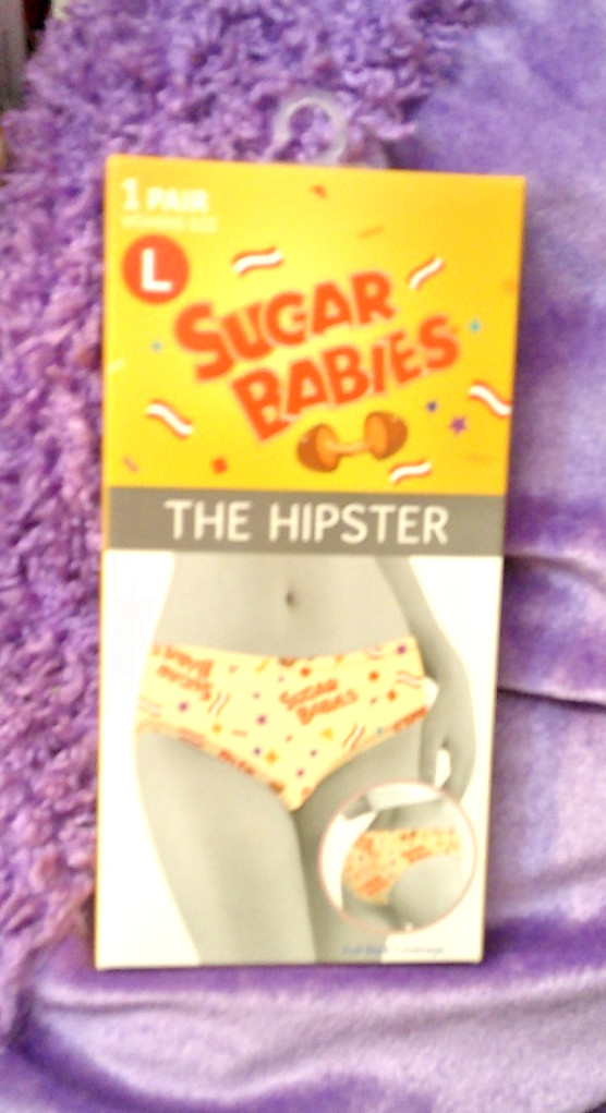 BRAND NEW Women’s Sugar Babies Hipster NOVELTY Underwear Size LARGE 30-32