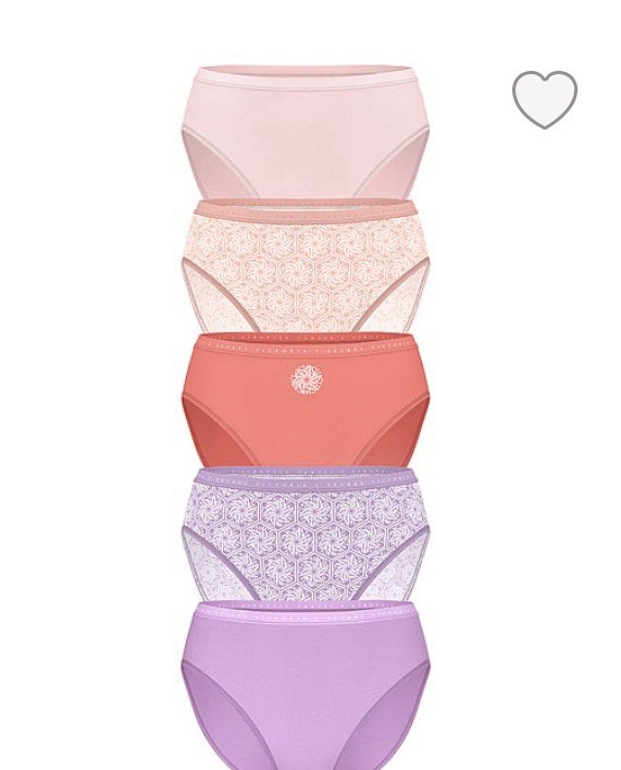 5-Pack Victoria’s Secret XL High-Leg Logo Brief Panties Cotton Bundle Set Lot