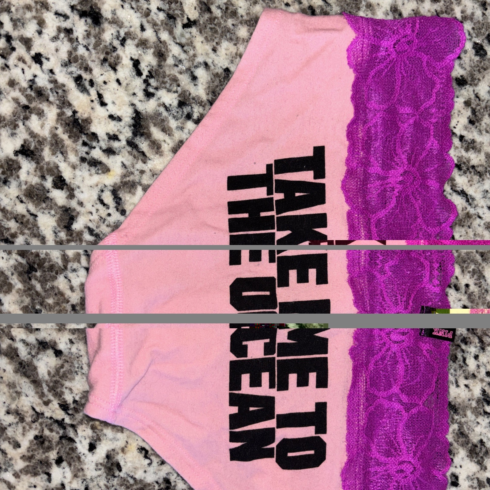 VS PINK VINTAGE Y2K LIMITED EDITION LACE TRIM PANTY S
