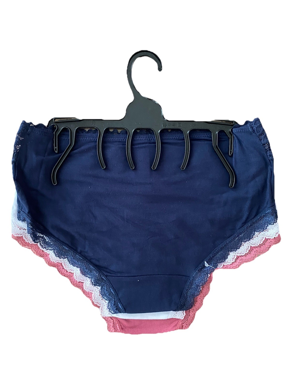 Ladies3 Pack Multi Midi Plan lace details Knickers, Elegant Lace Panties size 20