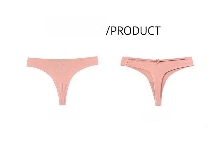 Sports Thong Seamless Quick Dry Ice Silk Briefs Low-waisted Panties Underwear