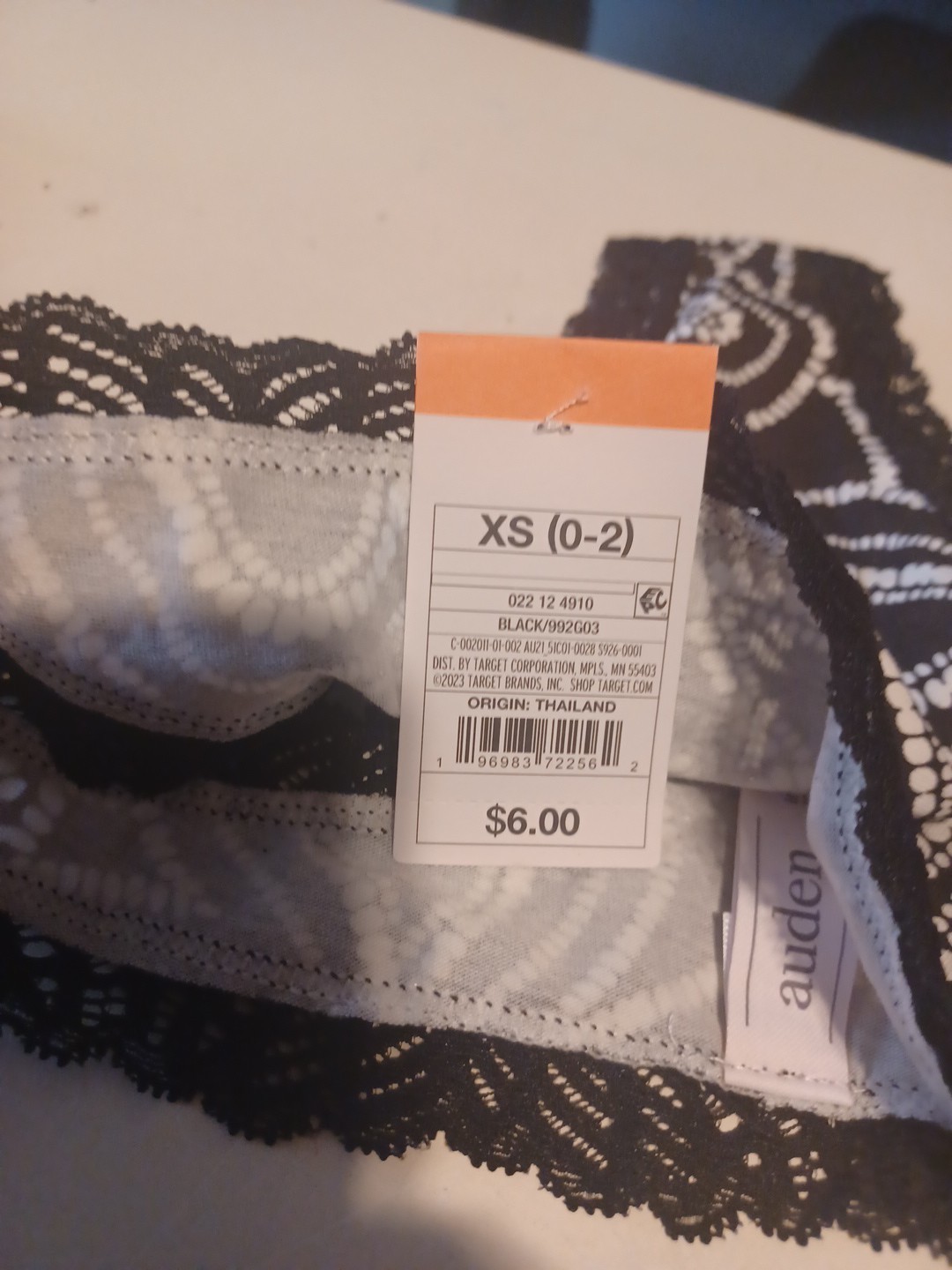 NEW Auden XS Cotton Blend Thongs Panties LOT OF 4 UNDERWEAR (0527-N)