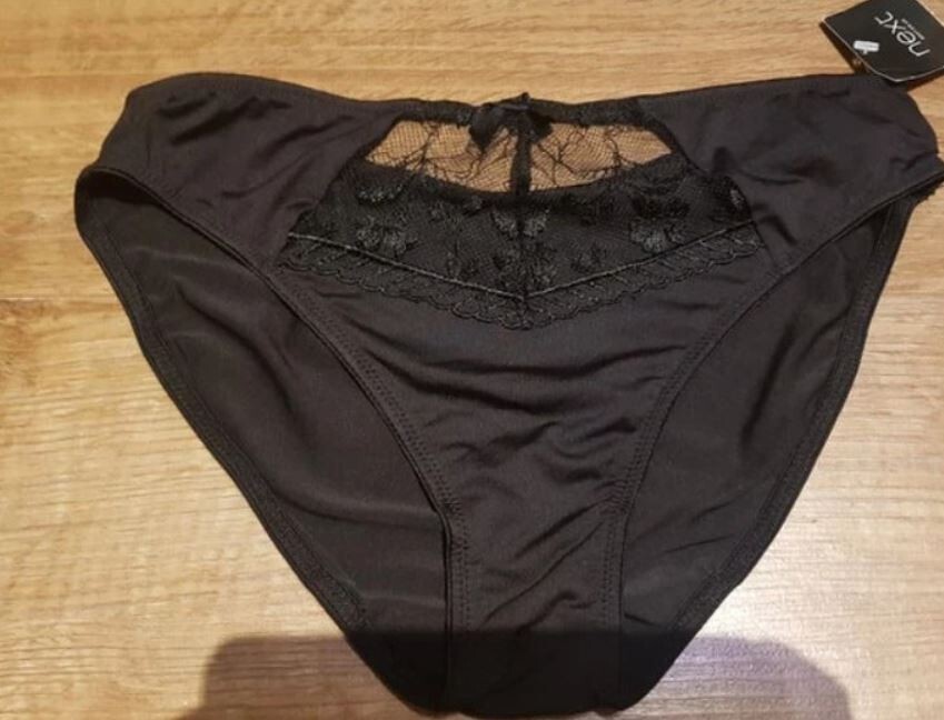 Next Womens Knickers 2 Pack Black/White Size: UK 8 BNWT