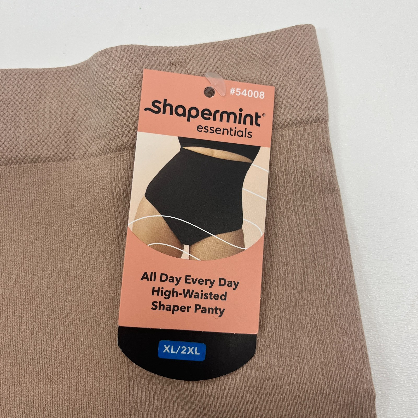 Shapemint NWT Beige All Day Every Day High-Waisted Shaper Panty Womens XL/2XL