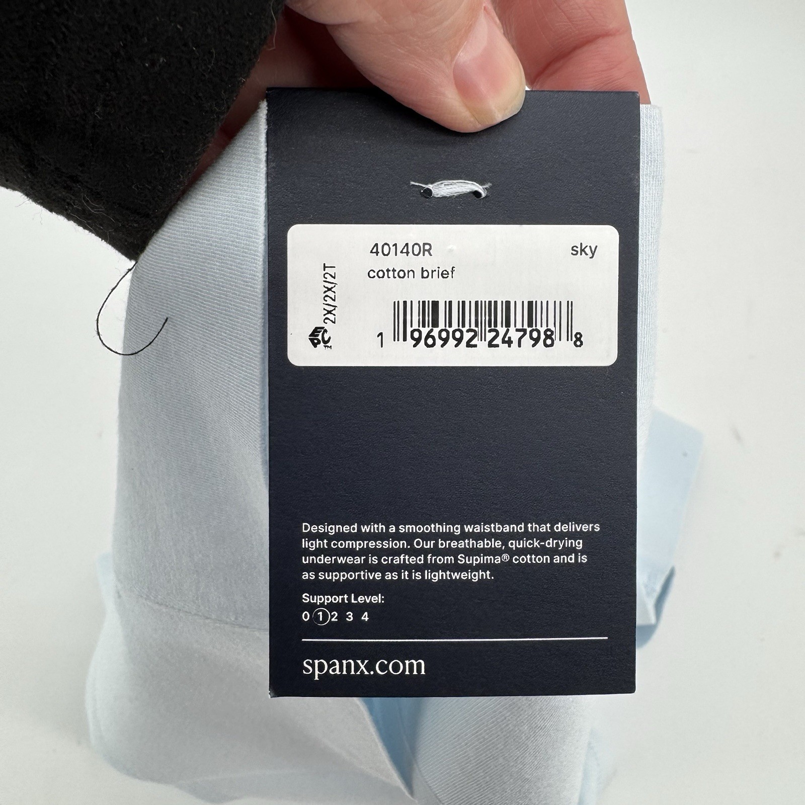 Spanx Shaping Underwear Pantie Sky Blue Size 2X Supersmooth Undietectable New