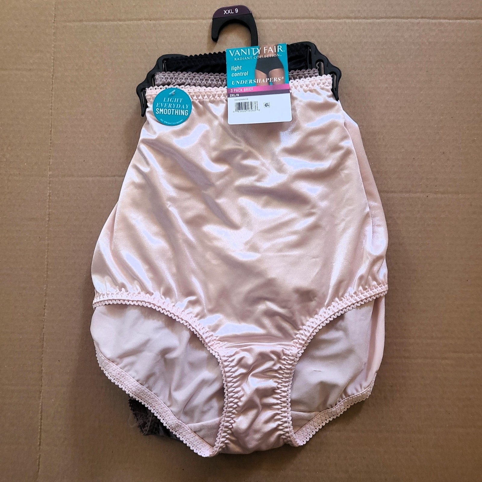 Vanity Fair Lingerie 3 Pack Brief Panties Radiant Collection Undershapes XXL 9