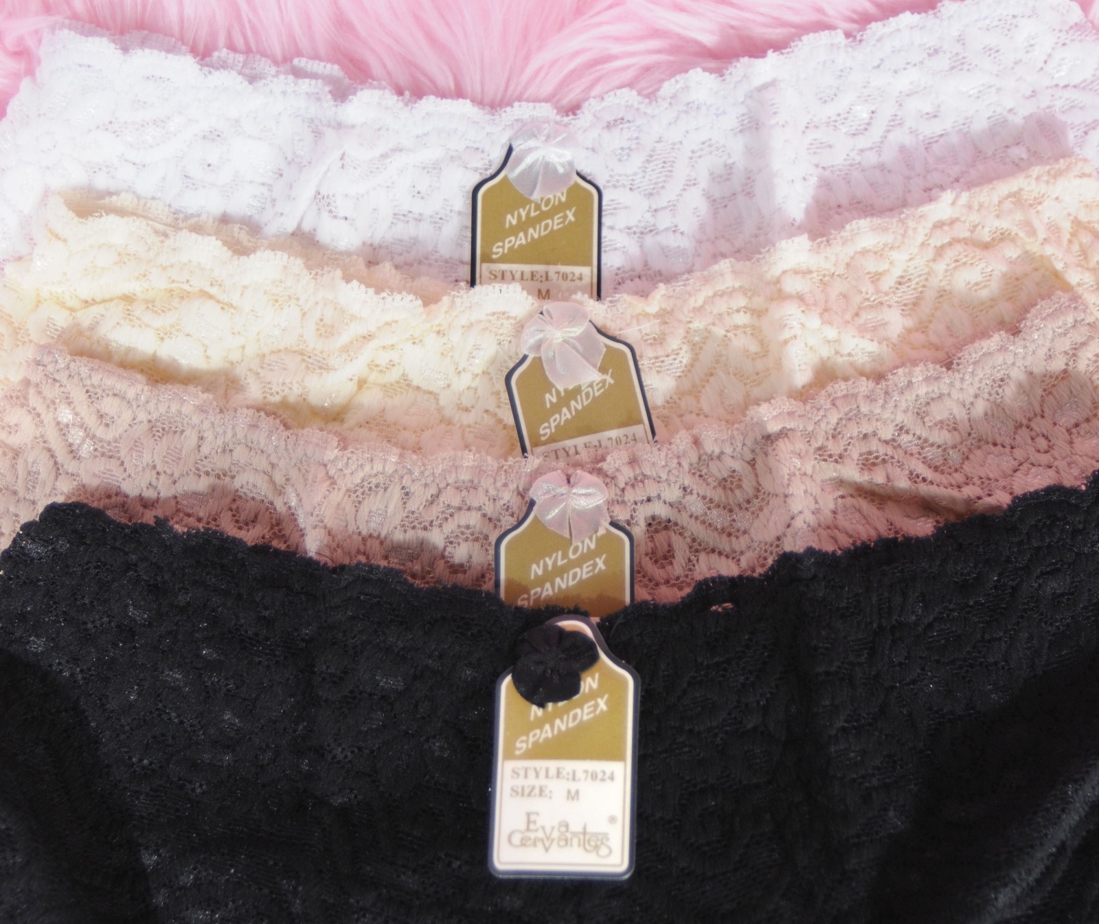 sexy sheer All LACE soft stretch Nylon 9 colors cheeky boy shorts panties M or L