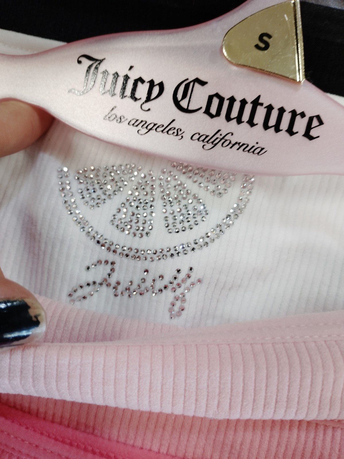 Juicy Couture Glitter Rhinestone Panties 5 Pack Sz S NWT