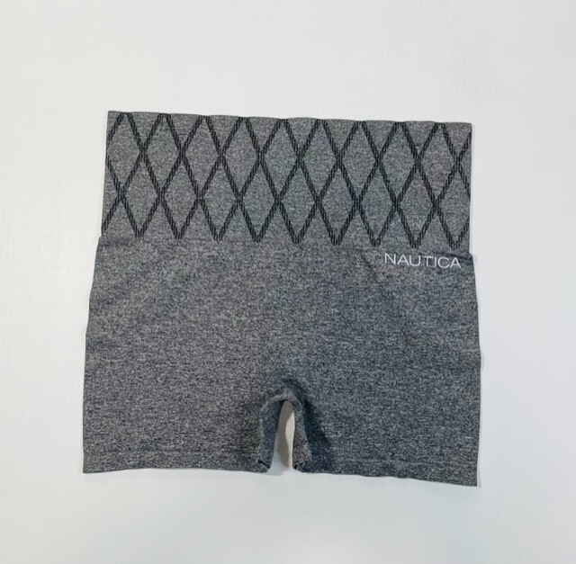 Nautica Intimates Womens Size Large Hi Waist Shaping Brief Boxer Gray
