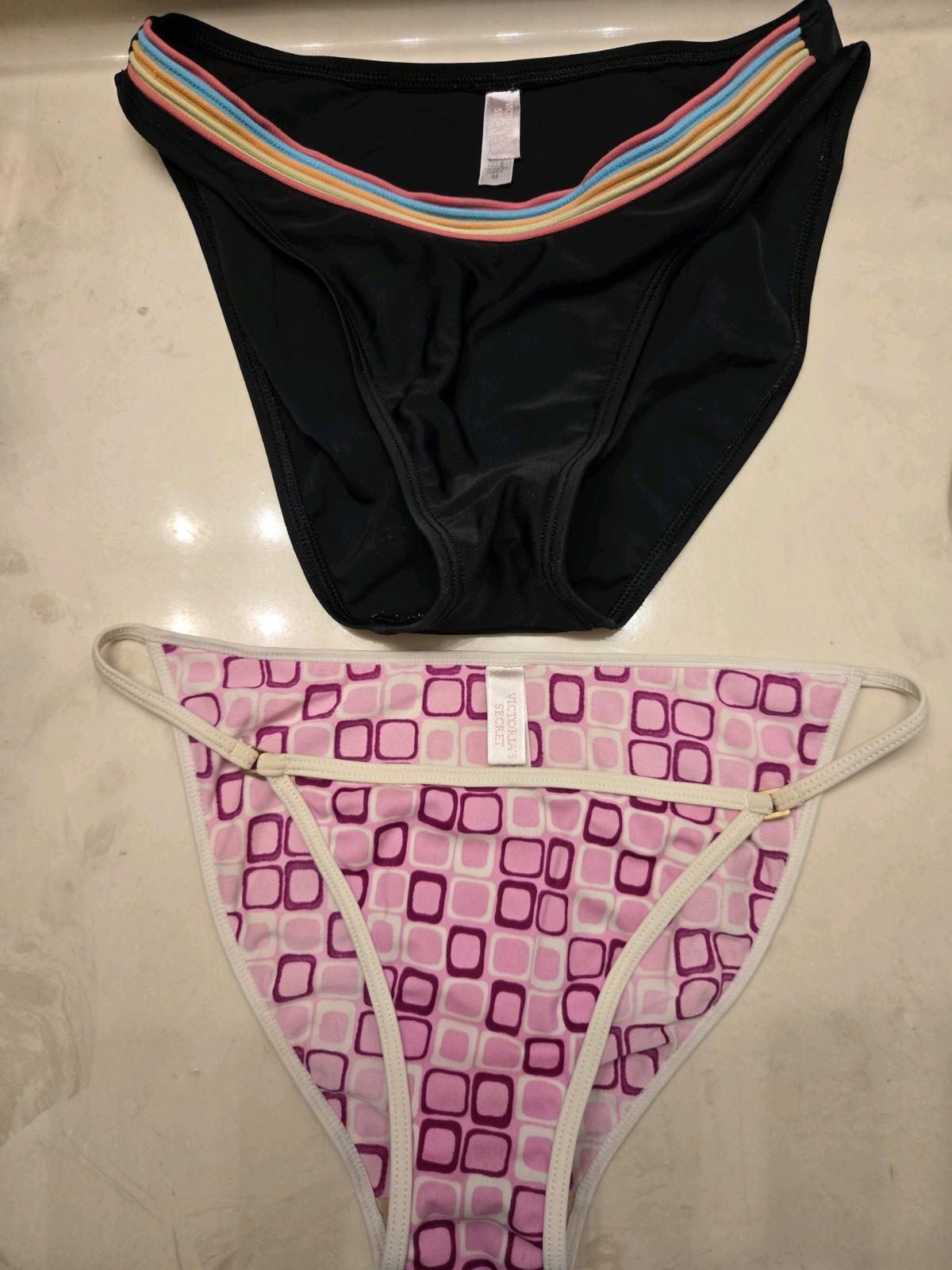 Vintage Victoria’s Secret Bundle Of 2 Bikini Bottoms Size Small And Medium