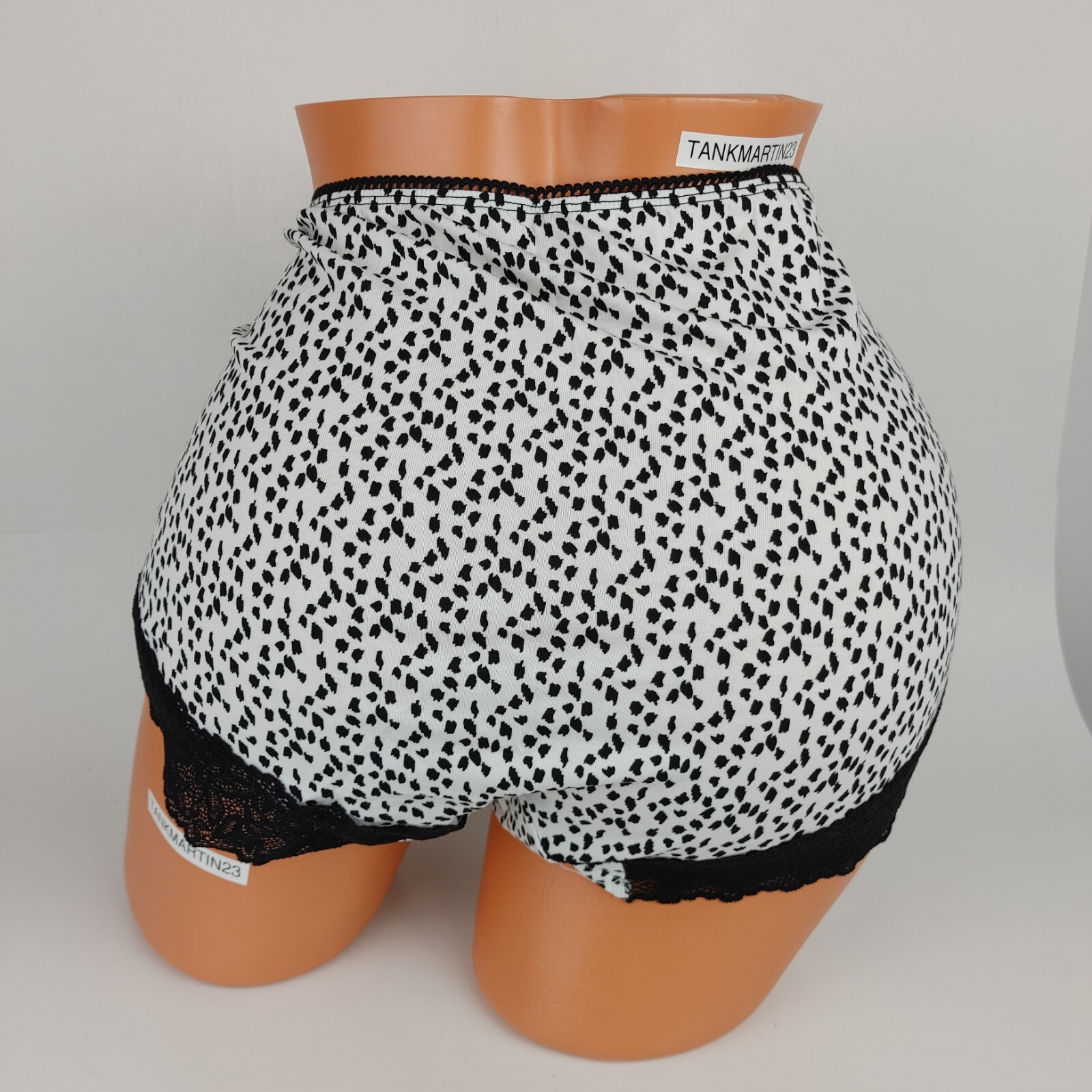 LANE BRYANT CACIQUE 22/24 COTTON FULL BRIEF PANTY ANIMAL PRINT BLACK WHITE PLUS