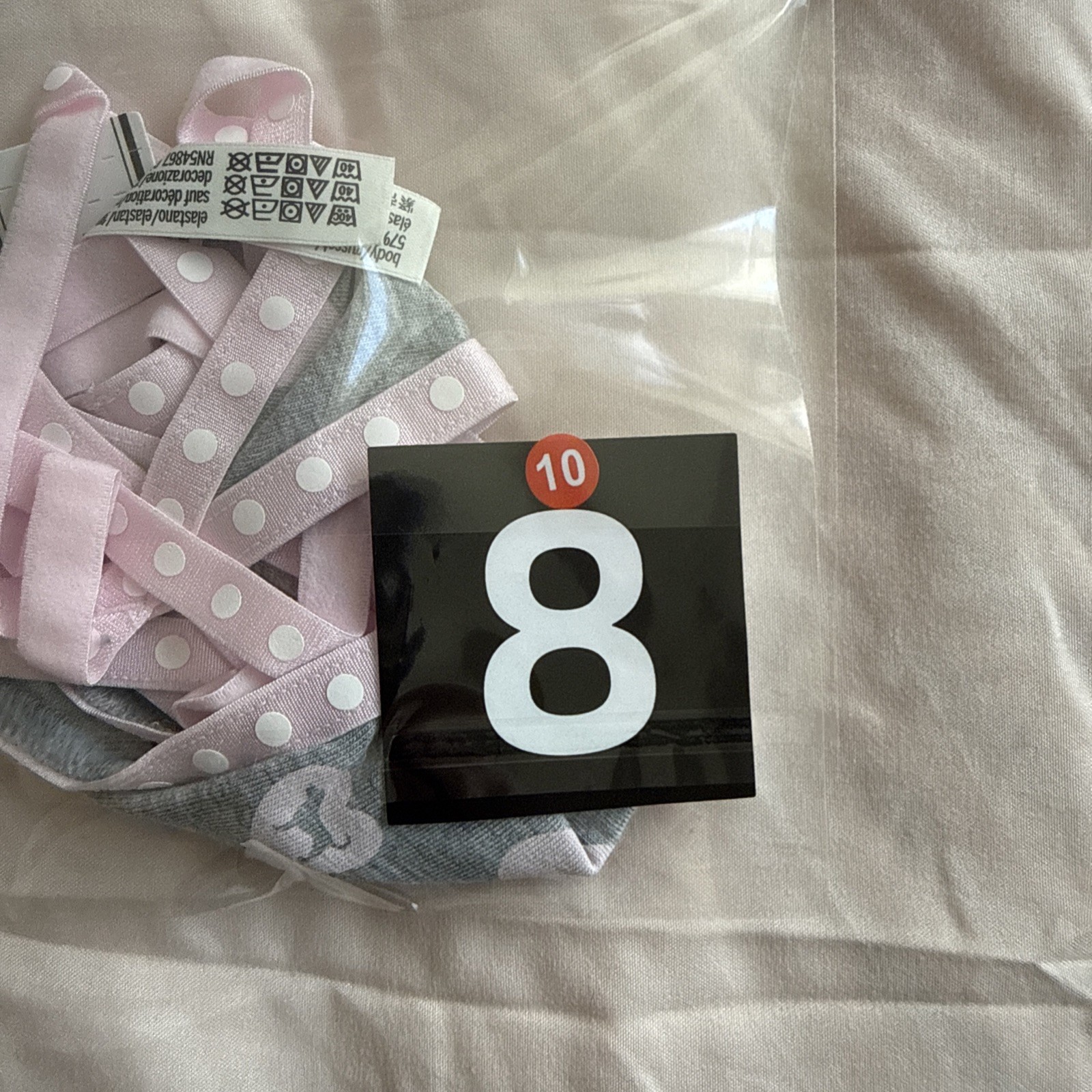 Pink By Victoria’s Secret Medium Gray Strap, Cotton Thong Panties