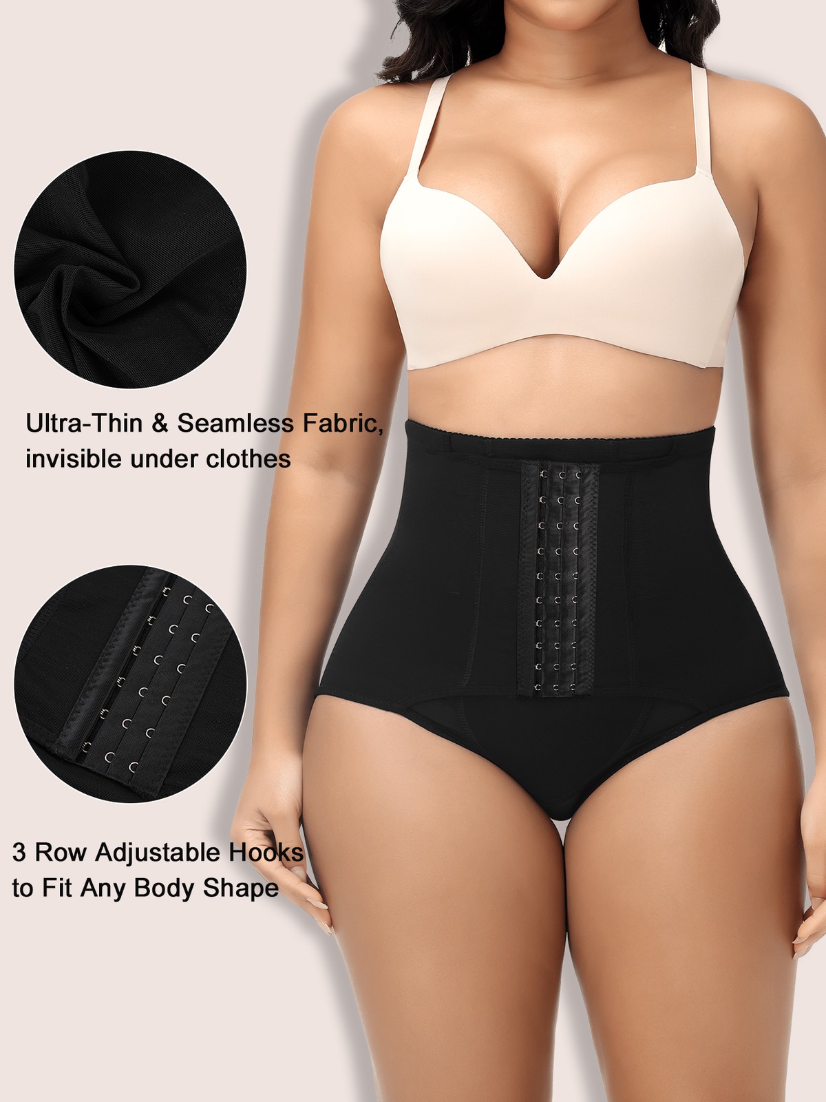 Fajas Colombianas High-Waist Tummy Control Shapewear Girdle Panties Body Shaper