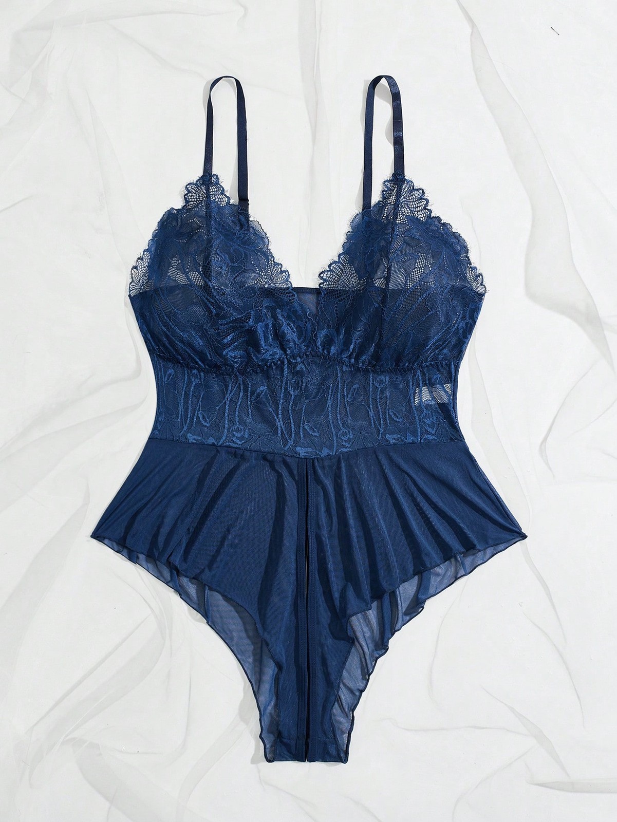 Ladies Plus Size Lace Patchwork Sexy Lingerie Bodysuit Cheap24