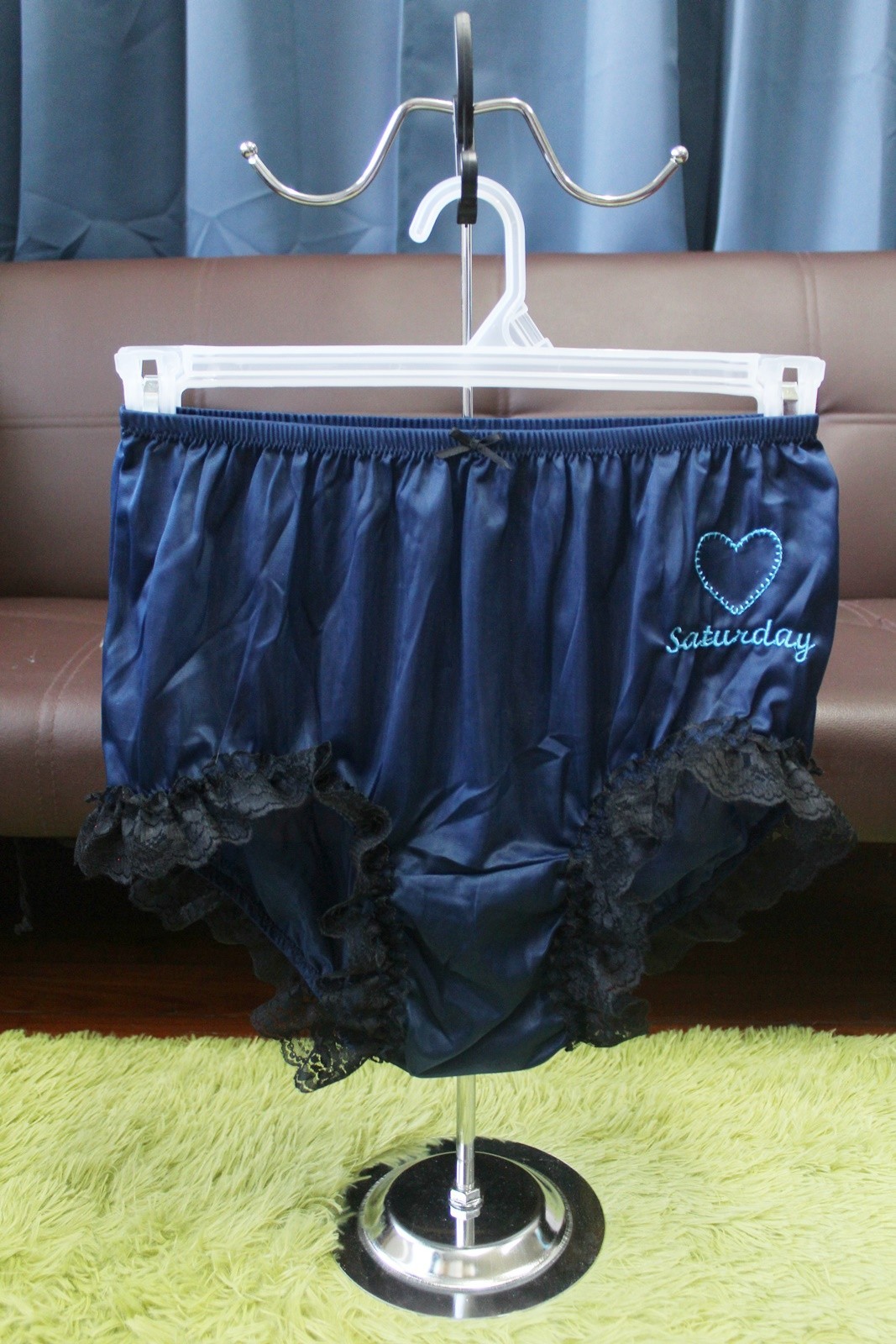 #A295 VTG Style 2XL/ElasticW.24-42″ 7PCS 7Day Nylon Full Brief Panties Underwear