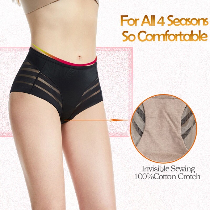 Women sexy Seamless High Waist Panties Stretch Briefs Underwear