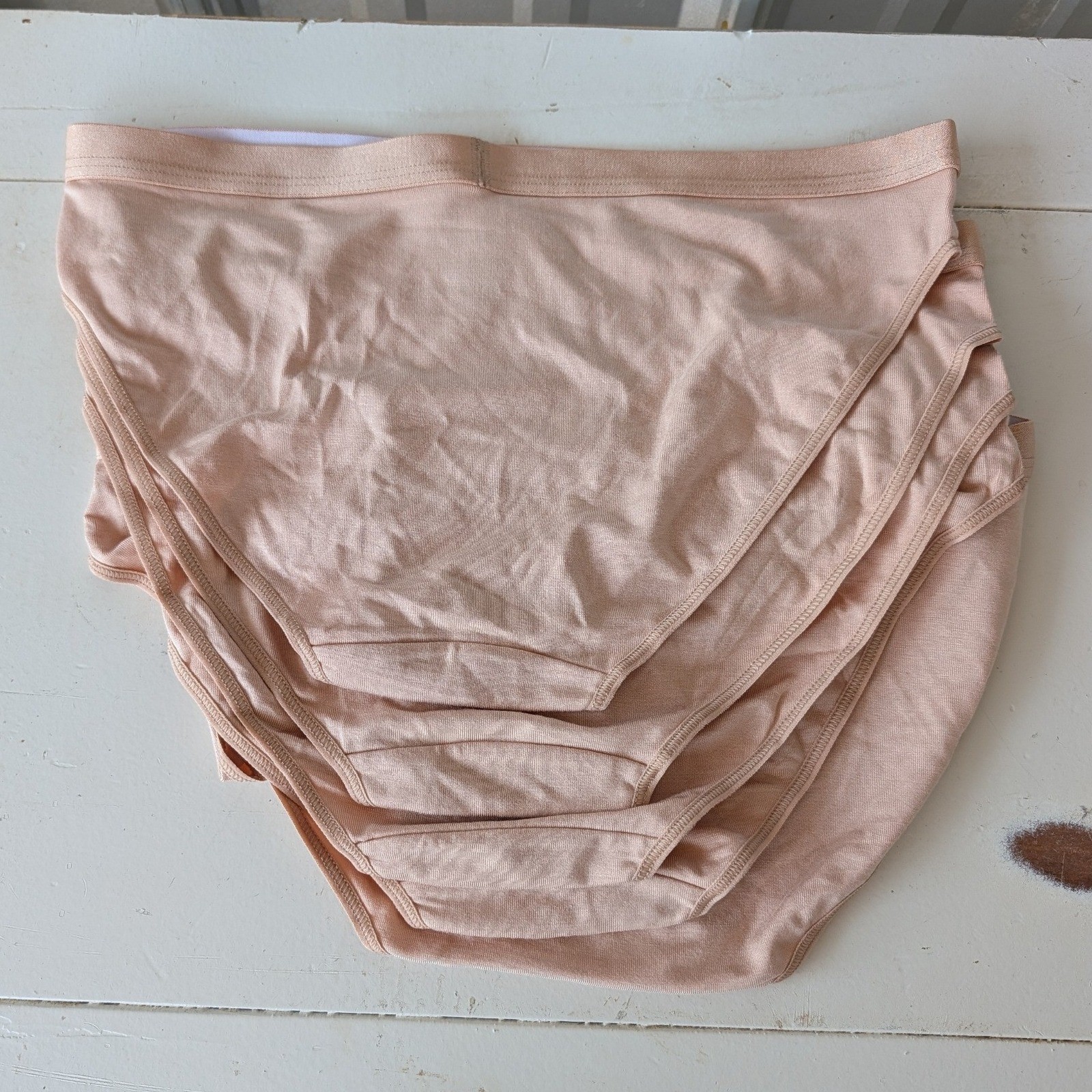 Quince Womens Micro-Modal Bikini Underwear Set 5-Pack Nude Beige Size Small