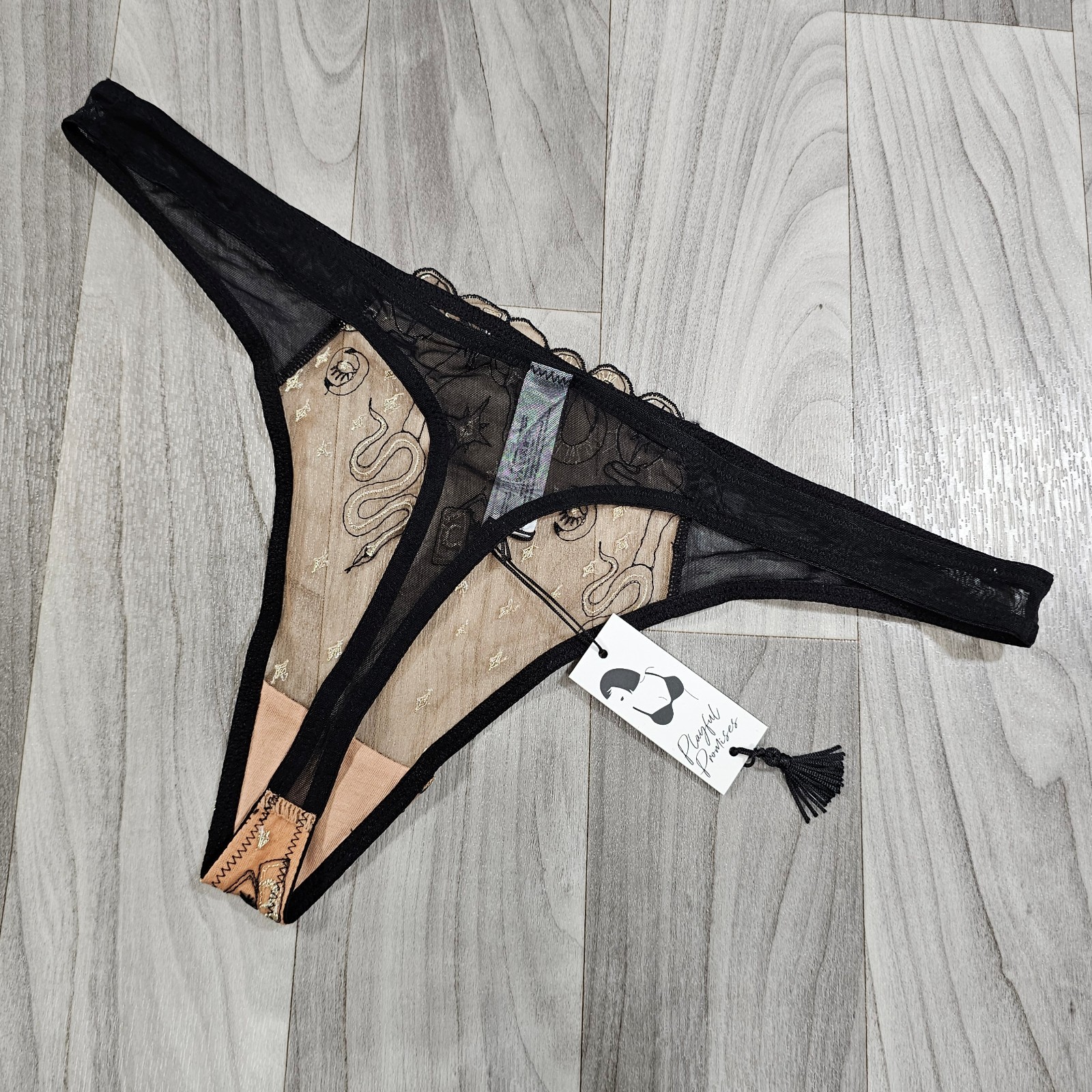 Playful Promises Anna Mystical Thong, Size US 10