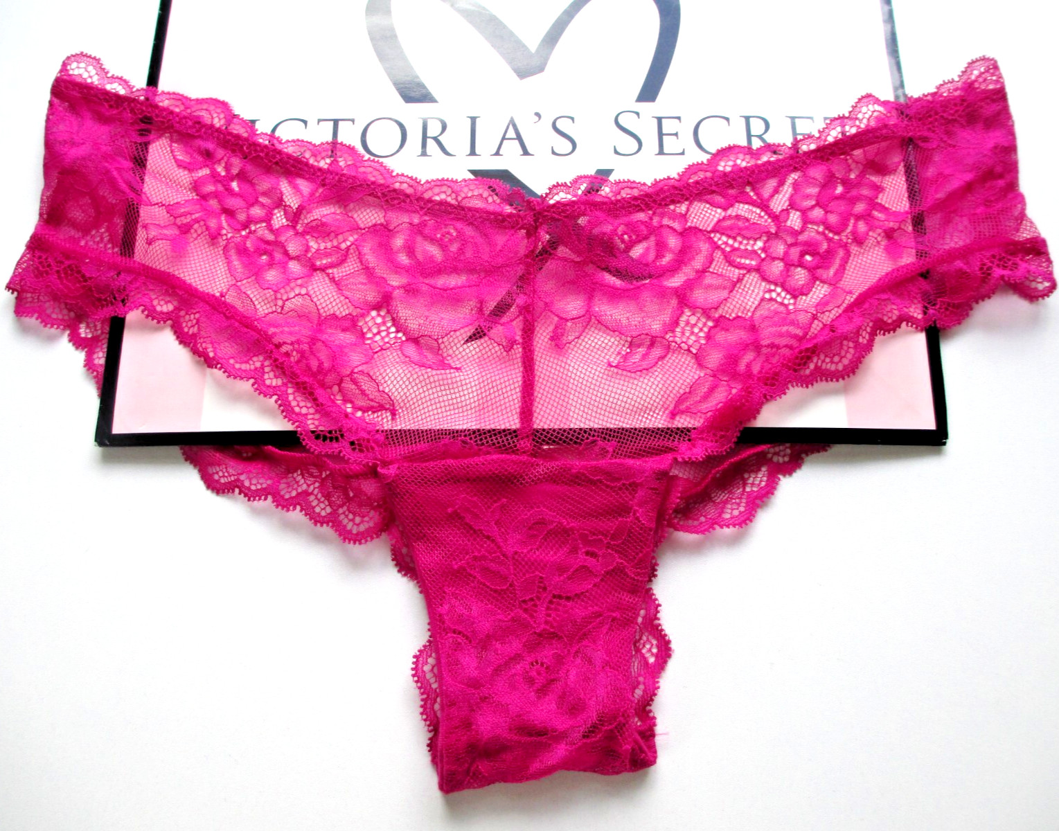 VICTORIA’S SECRET VERY SEXY High Leg Cheeky Panty S M L Pink NWT Lace VS