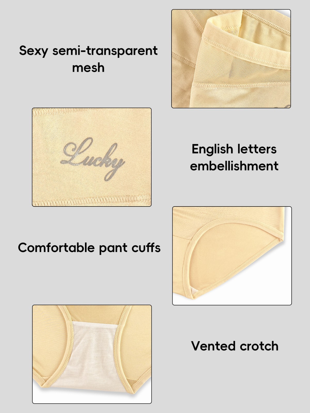 1 Pack High Waist Tummy Control Panties Shaping Cross Strap Briefs Women