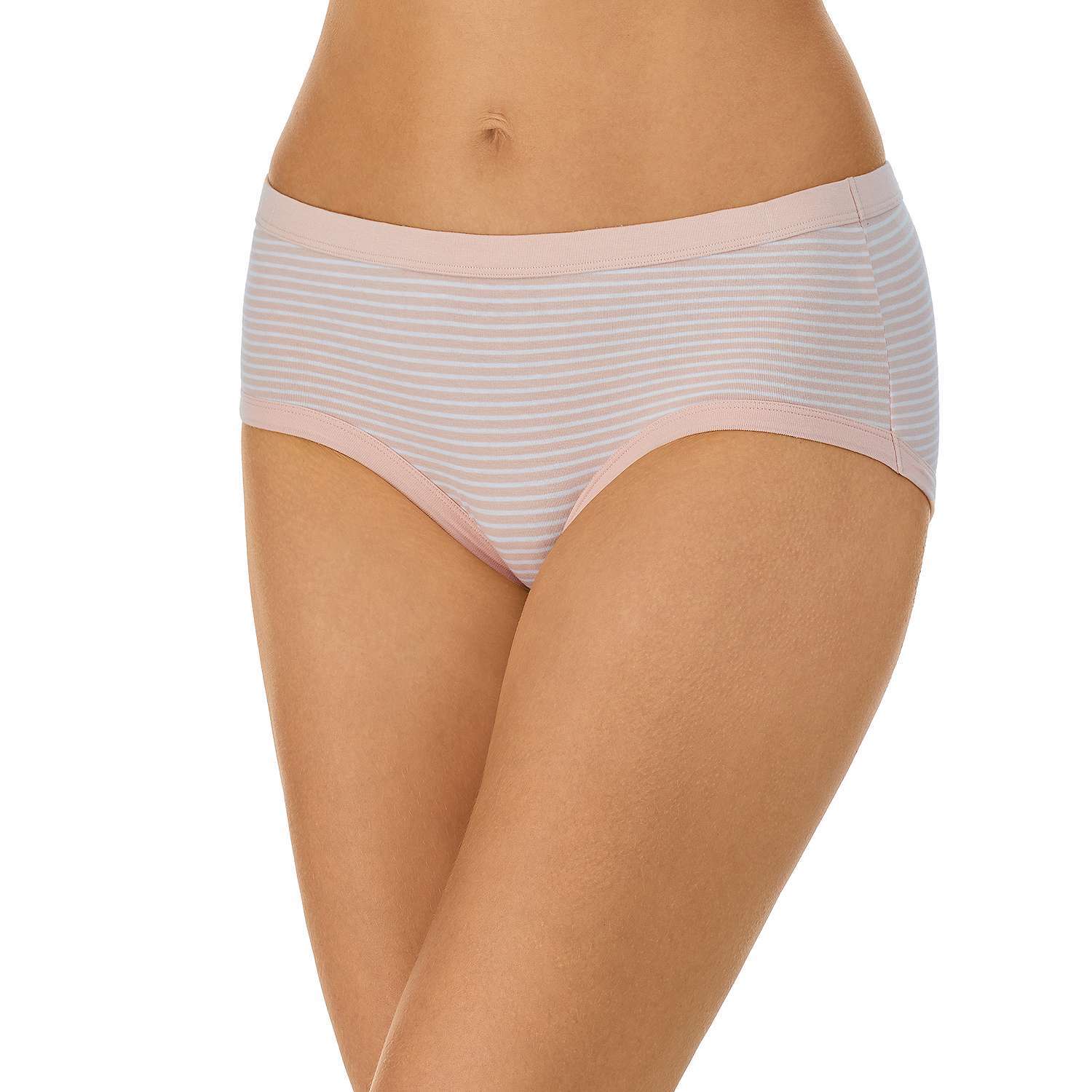 Juniors’ Saint Eve Super Soft Hipster Panty 5164053 Coral Heather Striped Sz.L