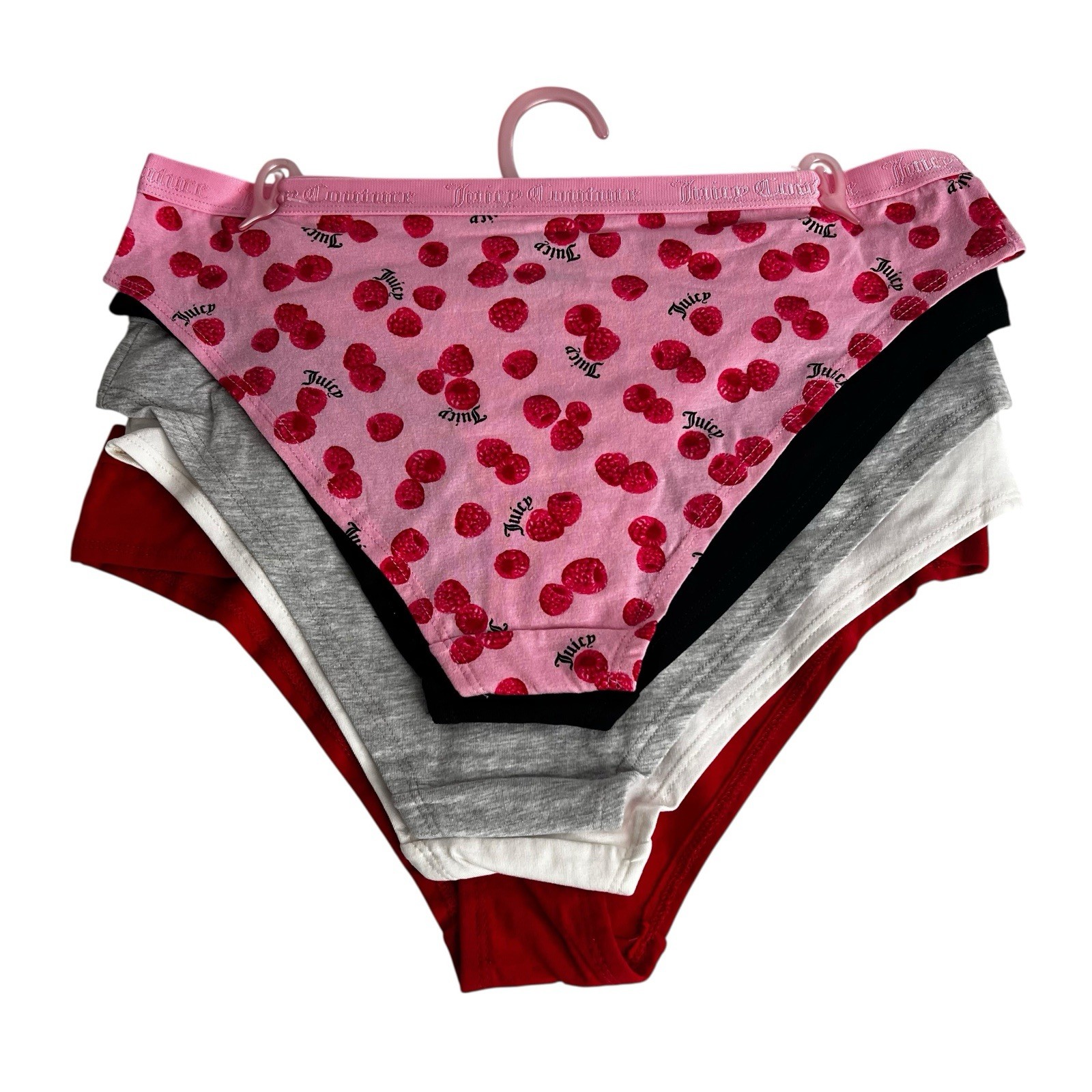 Juicy Couture Women’s Panties Sz Large Lot/5 Bikini Tagless Multi Colors