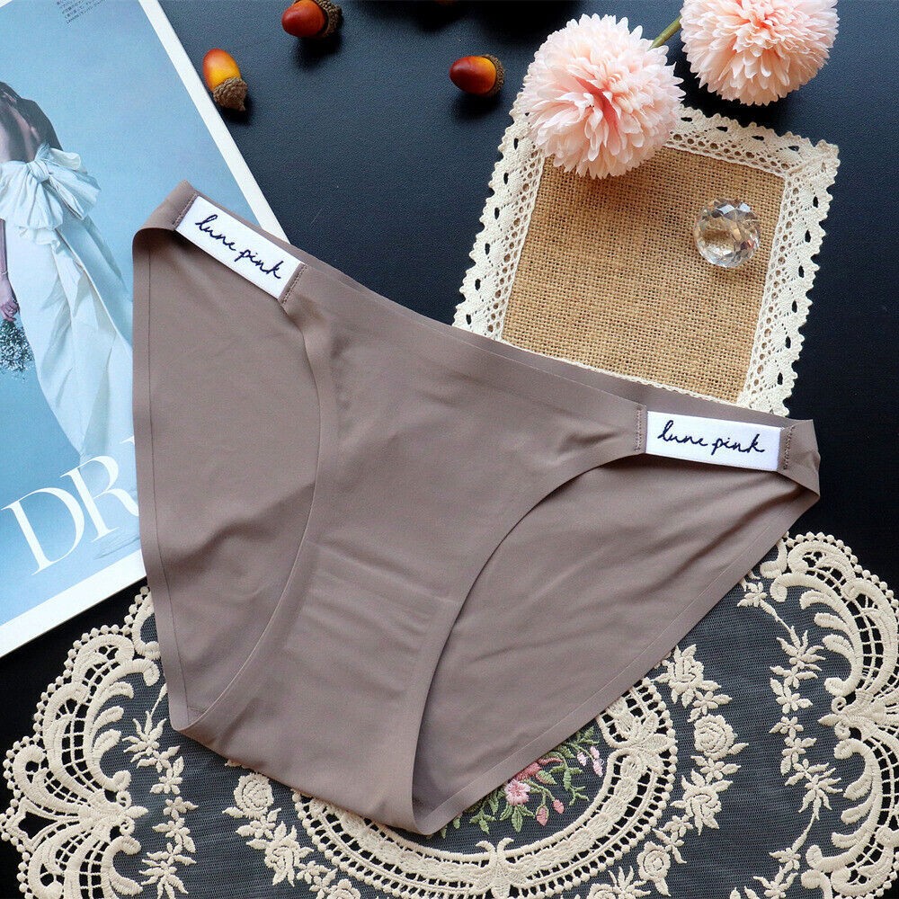 6 Packs Lot Sexy Womens Ice Silky Panties Full Briefs Underwear Smooth Lingeries