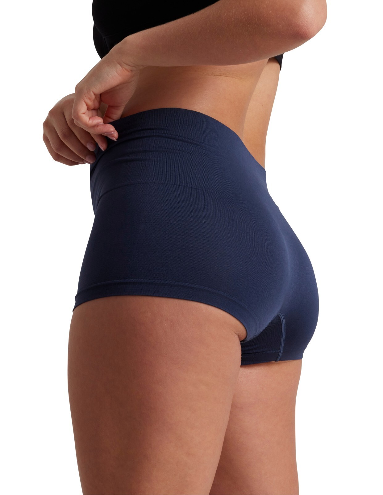 Ambra 2 Pack Smoothies Shortie Knickers Light Control – Navy/Lemonade