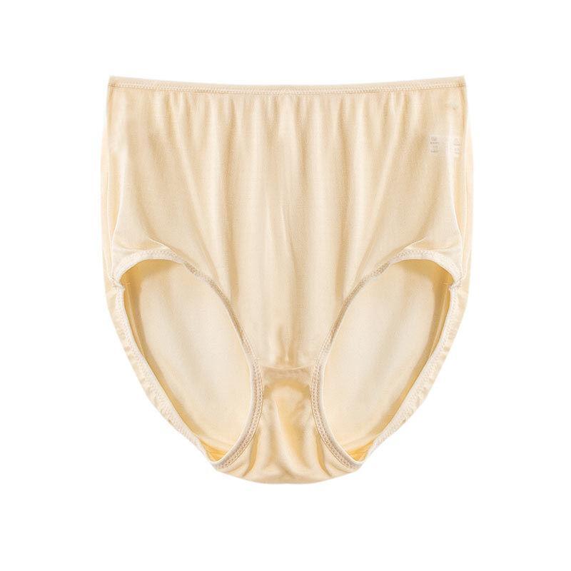 Women’s Silk Knickers Plus Size Panties Full Coverage Briefs High Rise Underwear