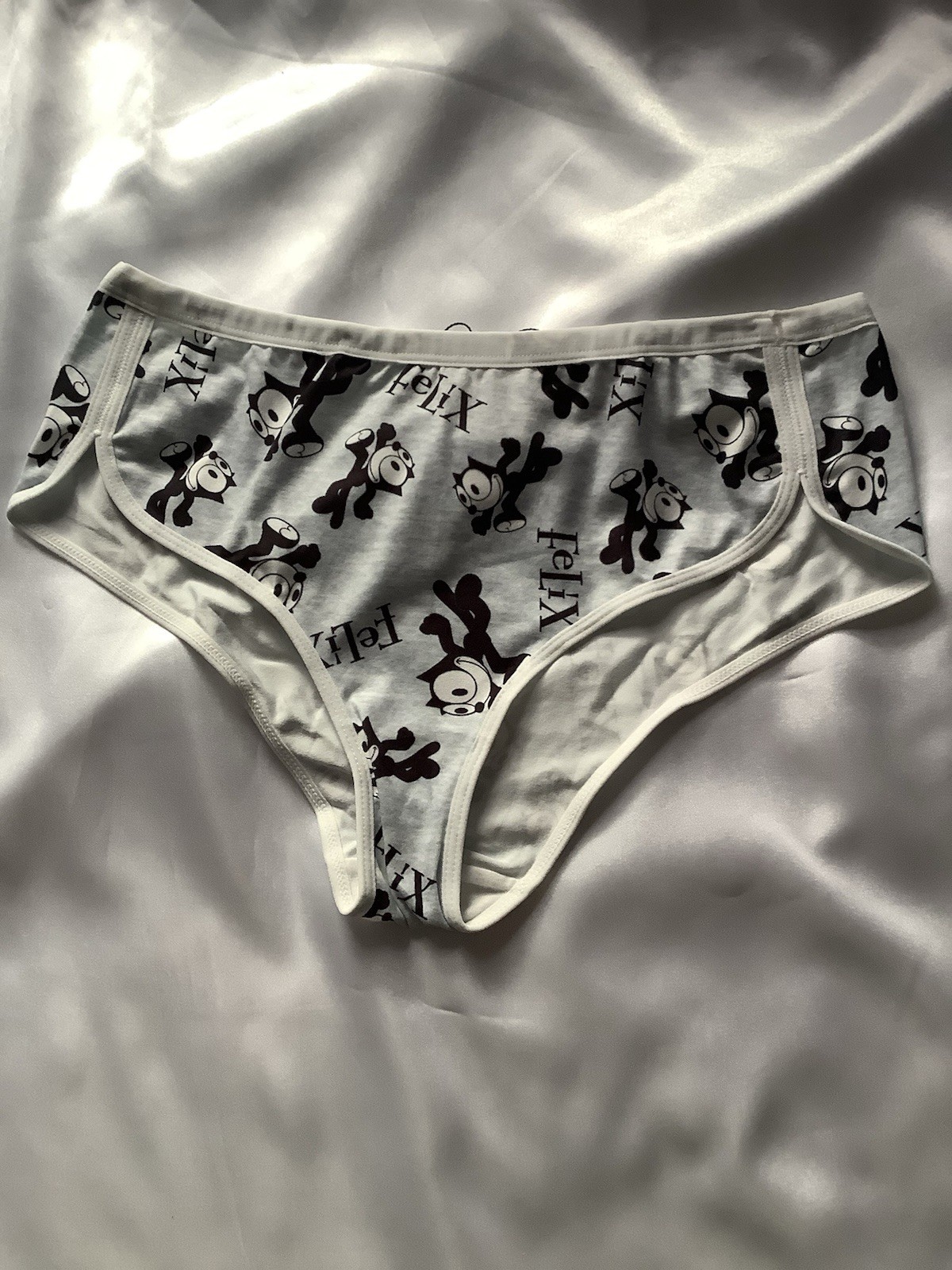 Women’s Teen Felix the Cat Blue Gray Bikini Kawaii Panties Cartoon 3pk Medium