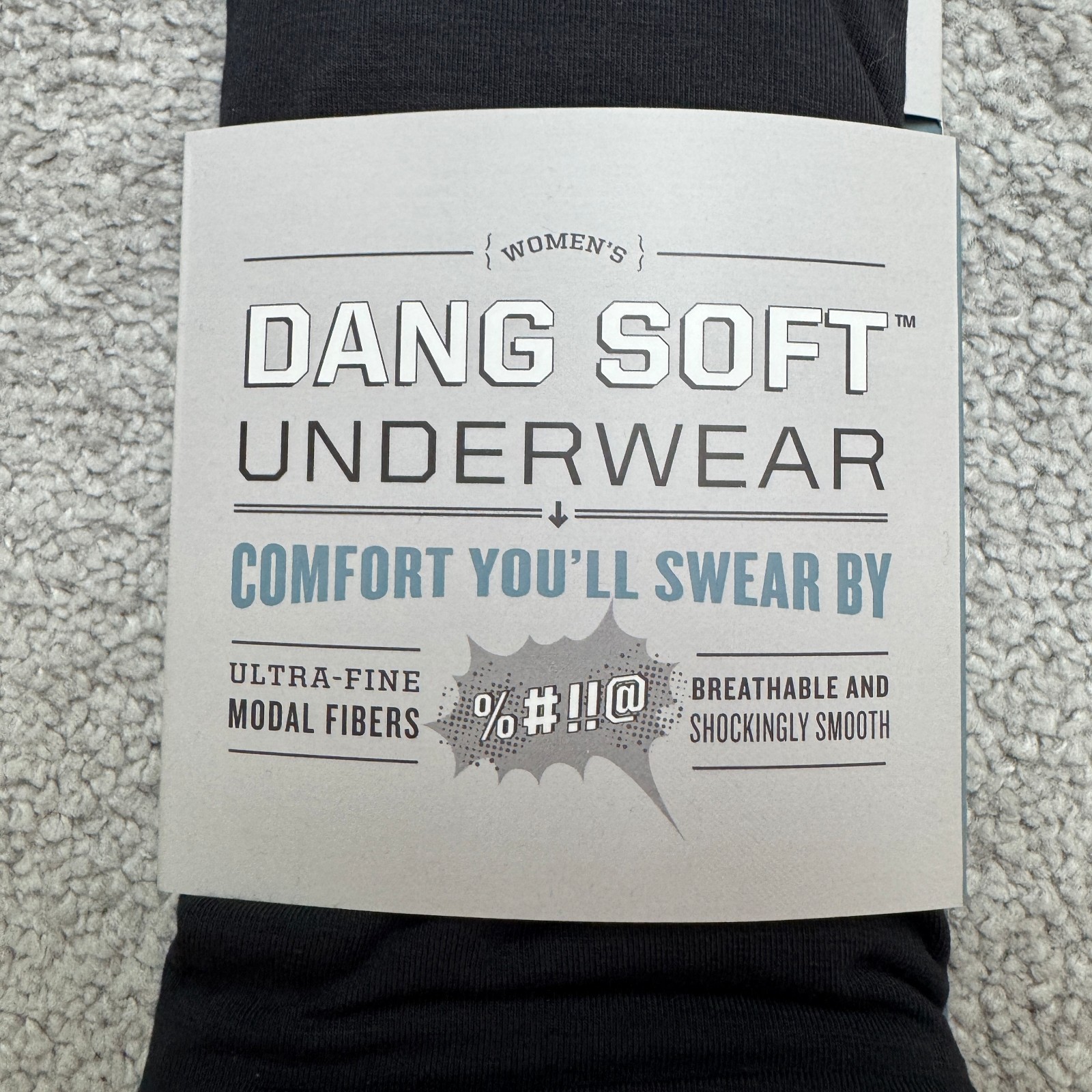 Duluth Trading Co Dang Soft Briefs Underwear Womens 2X Plus Black Stretch NWT