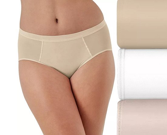 BALI ONE SMOOTHING ULTRA LIGHT 3-PACK BRIEFS SIZE 8/XLARGE NEW/TAGS STYLE DFMEB3
