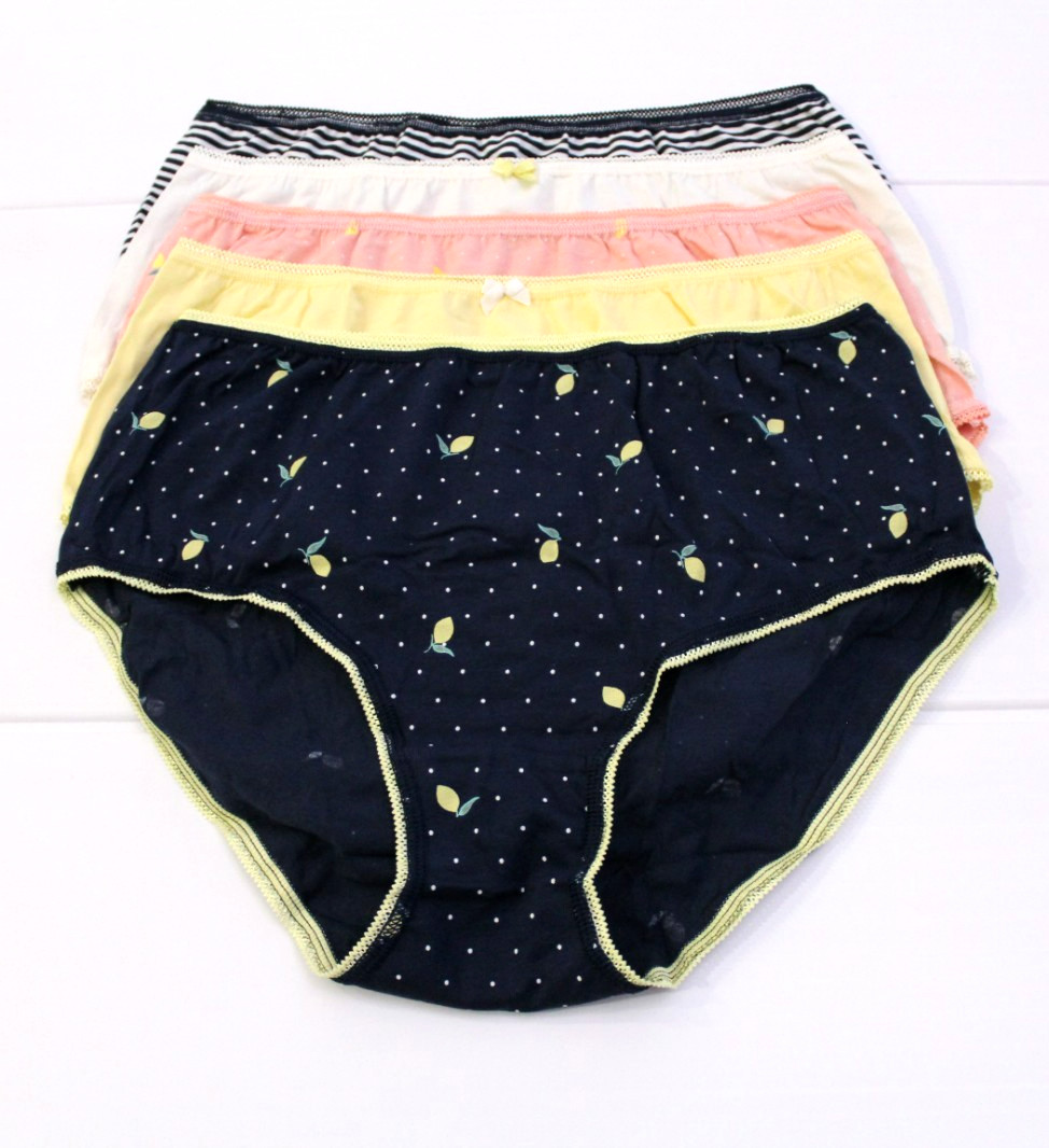 Ex M&S Ladies 5 Pack Supersoft Cotton Lycra Midis Briefs Knickers Size 12 to 18