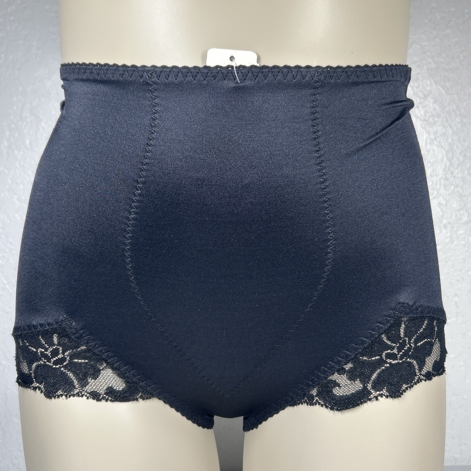 Rago Light Shaping Panty Brief Women’s Size M/28 Black Style 919 Floral NWT